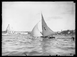 Sloop at Cockatoo Island, inscribed 3407