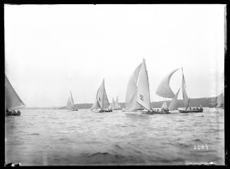 18-footers on Sydney Harbour inscribed 3827