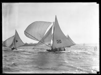 18-footer CUTTY SARK on Queen of the Harbour Day January 1931