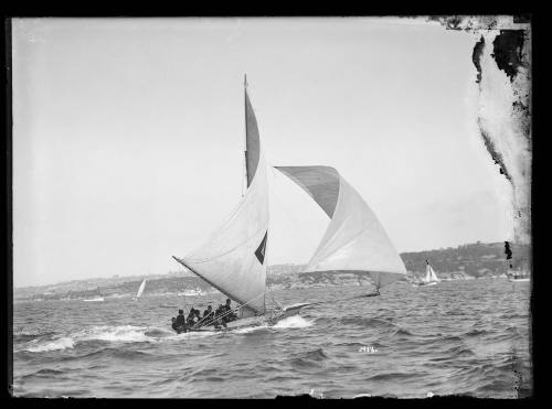 18-footer FLORRIE II on Queen of the Harbour Day January 1931