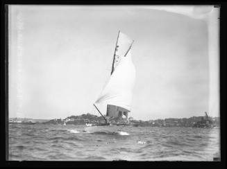 Cutter WINDWARD on Sydney Harbour, inscribed 3958