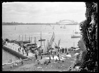 Summer race day at Bradley's Head, Sydney Harbour