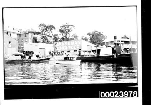 Waters edge with buildings along the shore