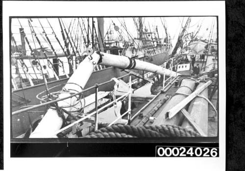 Storm damage on a French ship