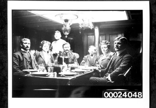 Saloon on board the French barque TOURAINE