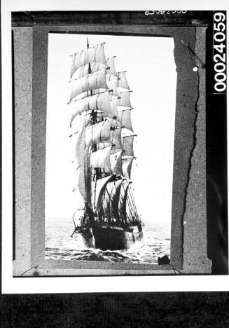 Four-masted barque PAMIR under sail in Sydney Harbour