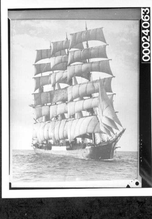 Four-masted barque PAMIR under sail