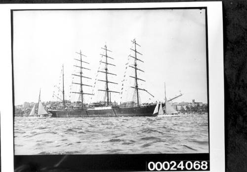 Four-masted barque PAMIR as flagship for Sydney's Anniversary Regatta