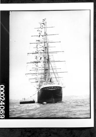 Four-masted barque PAMIR as flagship for Sydney's Anniversary Regatta