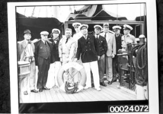 Captain Horace Stanley Collier and nine men on board the four-masted barque PAMIR