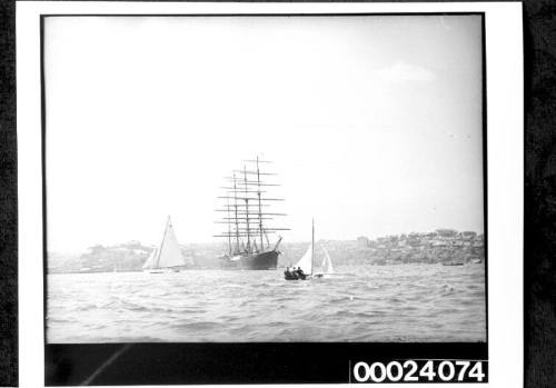 Four-masted barque PAMIR as flagship for Sydney's Anniversary Regatta