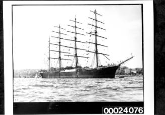 Four-masted barque PAMIR as flagship for Sydney's Anniversary Regatta