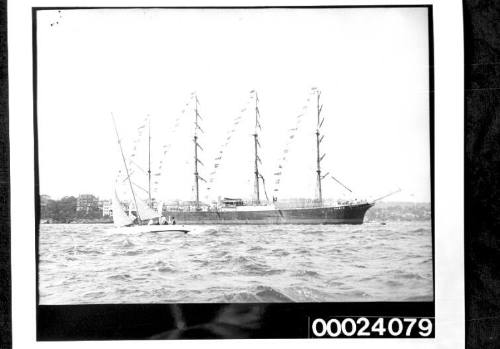 Four-masted barque PAMIR as flagship for Sydney's Anniversary Regatta