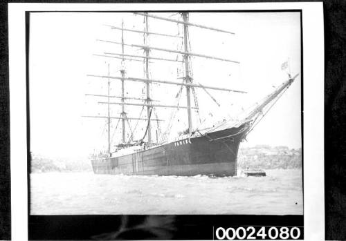 Four-masted barque PAMIR as flagship for Sydney's Anniversary Regatta