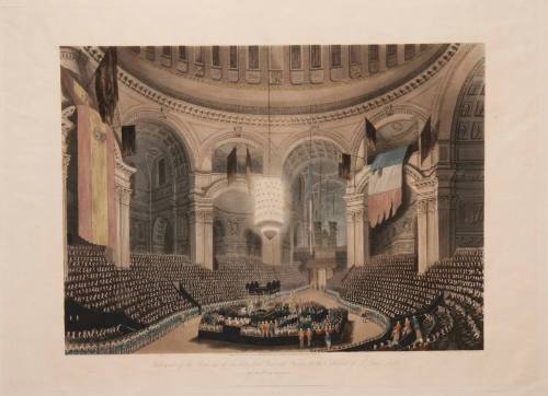 Interment of the Remains of the Late Lord Viscount Nelson, in the Cathedral of St. Paul, London on the 9th of January, 1806