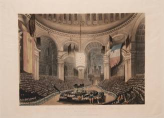Interment of the Remains of the Late Lord Viscount Nelson, in the Cathedral of St. Paul, London on the 9th of January, 1806
