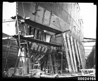 SS MONTORO in dry dock in Sydney