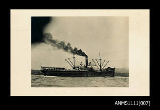 Burns Philp & Company ship spewing smoke