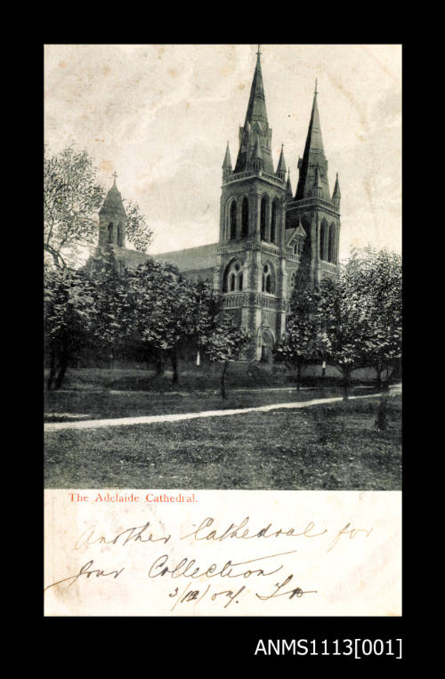 The Adelaide Cathedral postcard