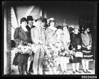 Group of people on board RMS MOLDAVIA II