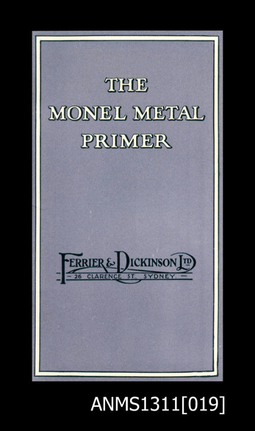The Monel Metal Primer booklet