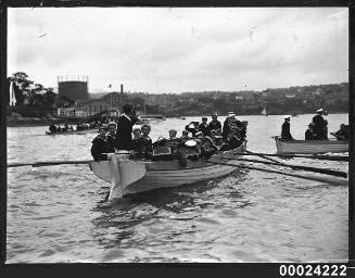 Australian Sea Cadets in open boats