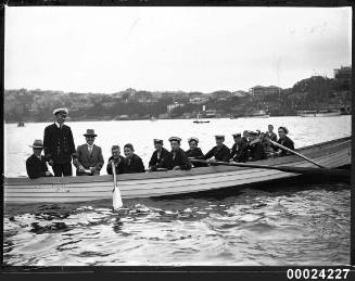 Australian Sea Cadets in an open boat