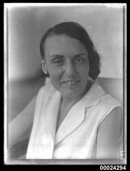 Portrait of a woman possibly on board SS TANDA