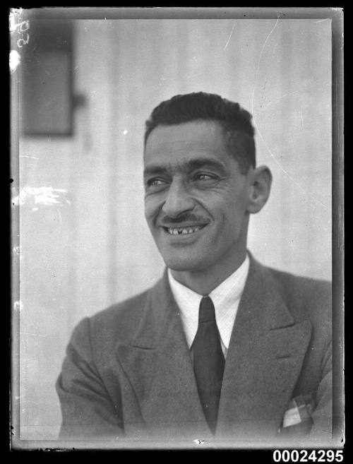 Portrait of a man possibly on board SS TANDA