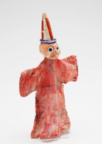 Hand puppet owned by child migrant Lily Knapton