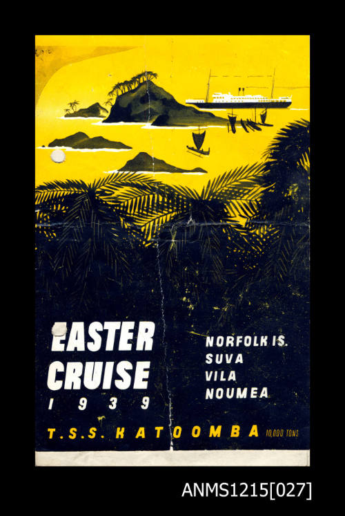 Design mock up of Easter Cruise brochure