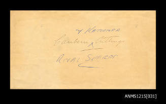 McIlwraith McEacharn Limited documentation and correspondence relating to SS KATOOMBA