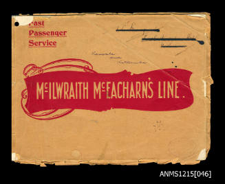 Fast Passenger Service McIlwraith McEacharn's Line