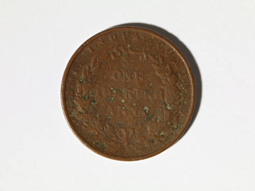 English East India Company one quarter Anna, 1838