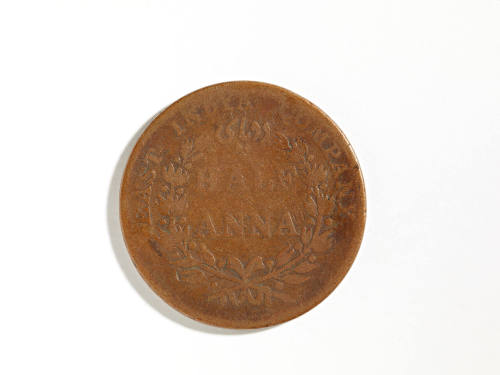 English East India Company half Anna, 1835