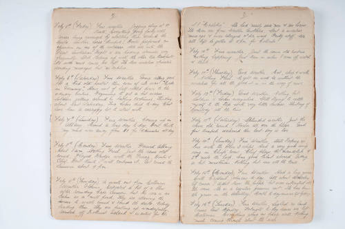 WWI diary of Merchant Navy engineer Armstrong
