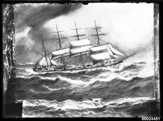 Painting of the NIVELLE a four masted barque
