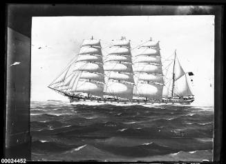 Painting of the NIVELLE a four masted barque