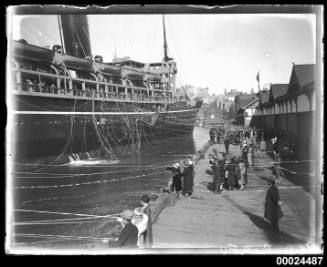 Departure of the P&O passenger liner CORFU