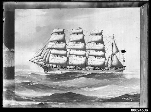 Barque INVERNA at sea