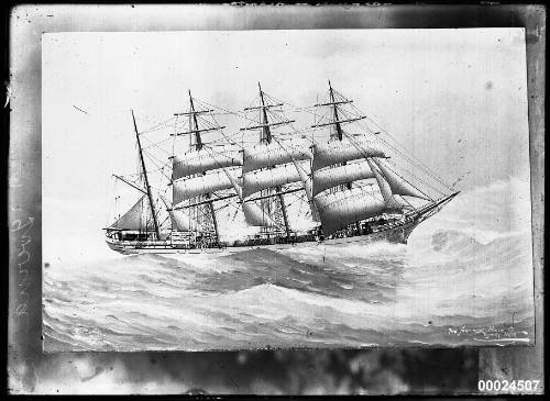 Barque INVERNA at sea