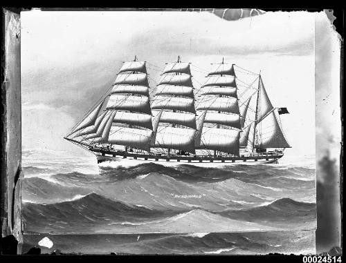 Barque DUNDONALD at sea