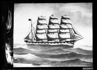 Barque DUMFRIESSHIRE at sea