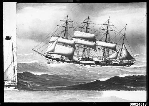 Barque DUMFRIESSHIRE at sea