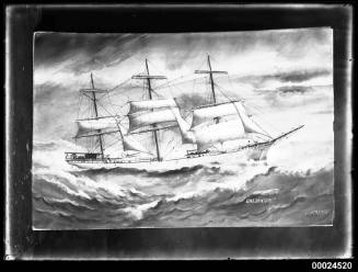 Barque DUDHOPE in rough seas