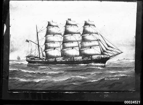 Barque DRUMMUIR at sea