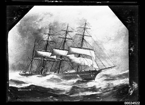 Barque DRUMMUIR at sea