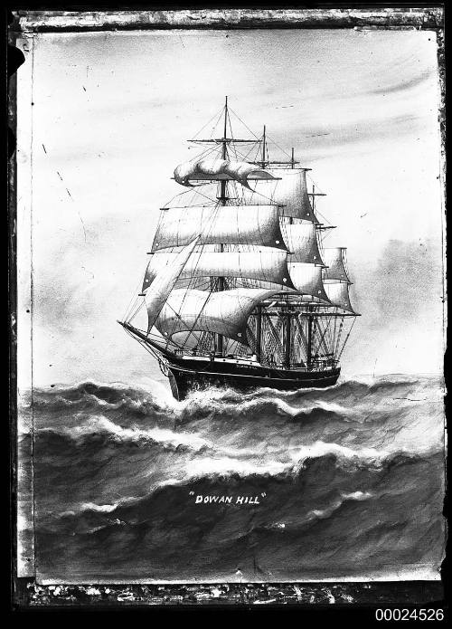 Barque DOWAN HILL at sea