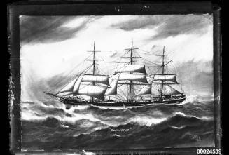 Barque GLENESSLIN at sea