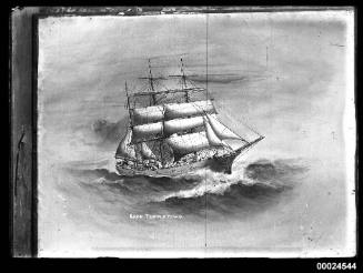 Barque LORD TEMPLETOWN at sea